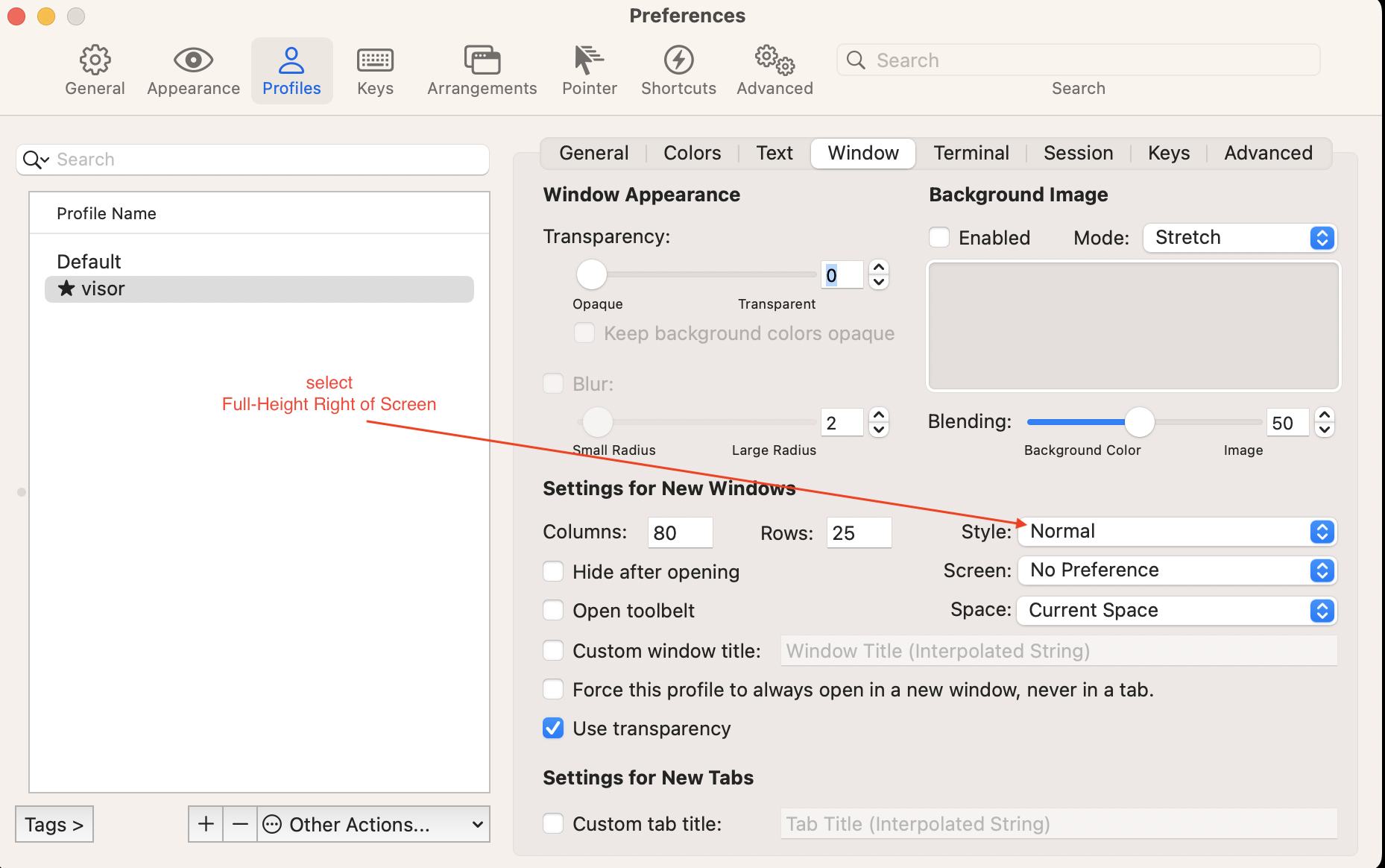 change window style
